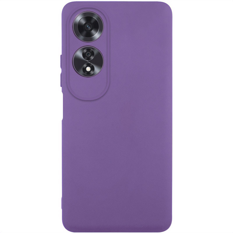 Чохол TPU GETMAN Liquid Silk Full Camera на Oppo A60 4G (Фіолетовий Amethyst)