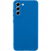 Чехол TPU GETMAN Liquid Silk Full Camera для Samsung Galaxy S22 (Синий / Royal blue)