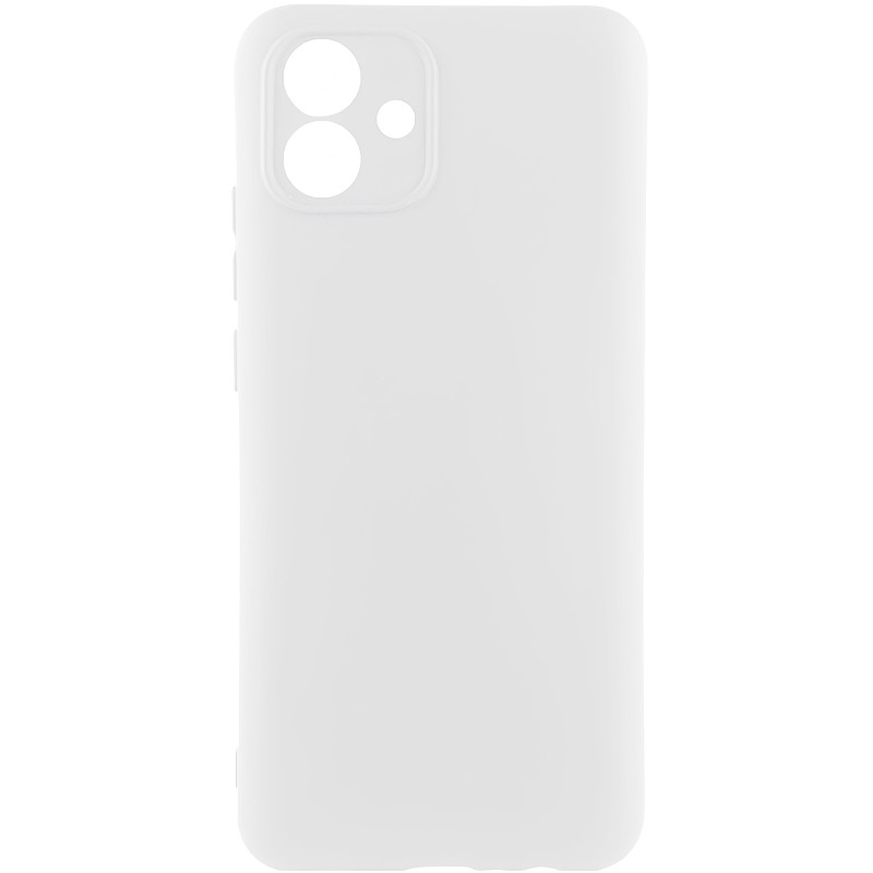 Чехол TPU GETMAN Liquid Silk Full Camera для Samsung Galaxy A08 / A07 4G (Белый / White)