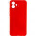 Чехол TPU GETMAN Liquid Silk Full Camera для Samsung Galaxy A08 / A07 4G (Красный / Dark Red)