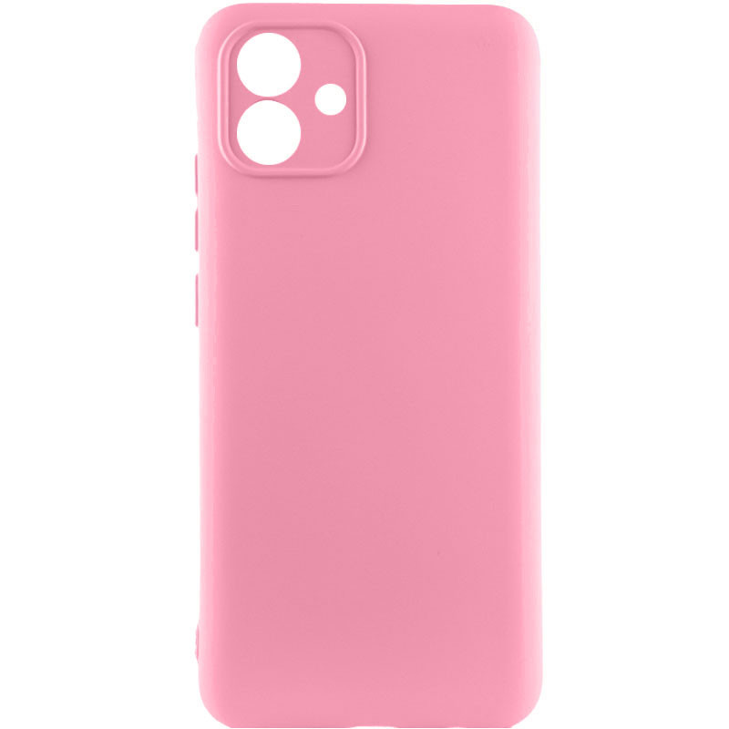 Чехол TPU GETMAN Liquid Silk Full Camera для Samsung Galaxy A08 / A07 4G (Розовый / Pink)