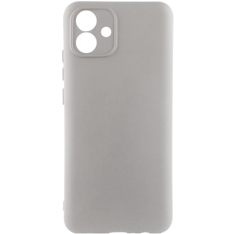 Чехол TPU GETMAN Liquid Silk Full Camera для Samsung Galaxy A08 / A07 4G (Серый / Lavender)