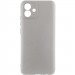 Чехол TPU GETMAN Liquid Silk Full Camera для Samsung Galaxy A08 / A07 4G (Серый / Lavender)