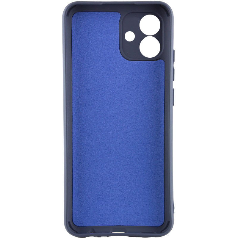 Фото Чехол TPU GETMAN Liquid Silk Full Camera для Samsung Galaxy A08 / A07 4G (Синий / Midnight Blue) на vchehle.ua