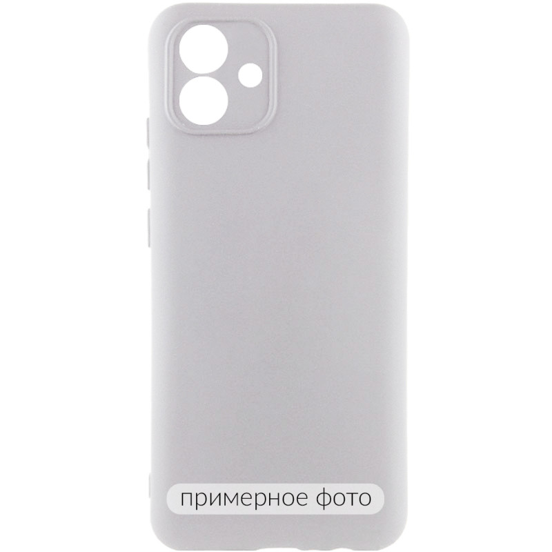 Чохол TPU GETMAN Liquid Silk Full Camera на Samsung Galaxy A18 / A17 (Сірий / Lavender)