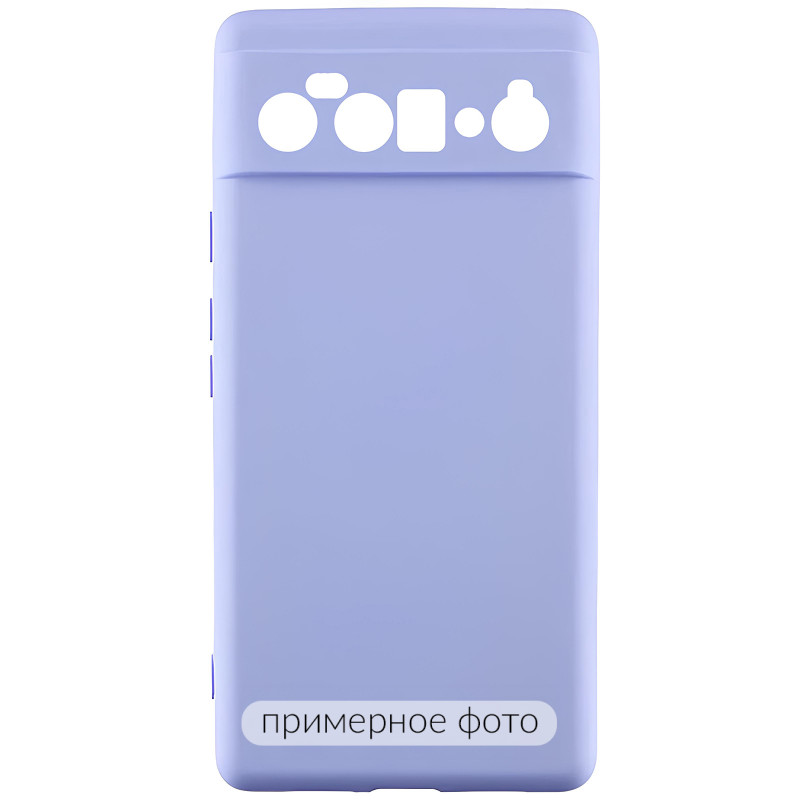 Чохол TPU GETMAN Liquid Silk Full Camera на Samsung Galaxy A18 / A17 (Бузковий / Light purple)