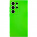 Чехол TPU GETMAN Liquid Silk Full Camera для Samsung Galaxy S24 Ultra (Салатовый / Neon Green)