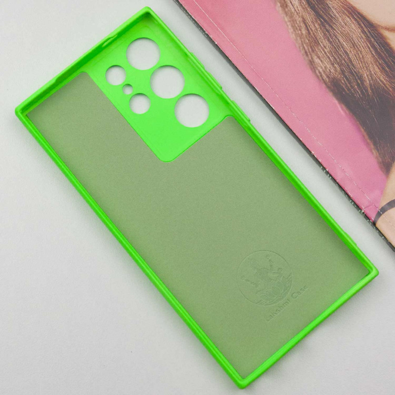 Чехол TPU GETMAN Liquid Silk Full Camera для Samsung Galaxy S24 Ultra (Салатовый / Neon Green) в магазине vchehle.ua
