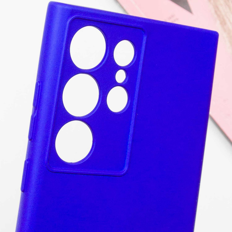 Купить Чехол TPU GETMAN Liquid Silk Full Camera для Samsung Galaxy S24 Ultra (Синий / Iris) на vchehle.ua