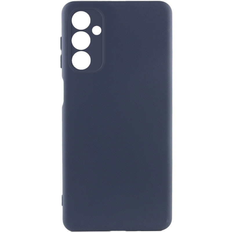 Чехол TPU GETMAN Liquid Silk Full Camera для Samsung Galaxy A27 (Синий / Midnight Blue)