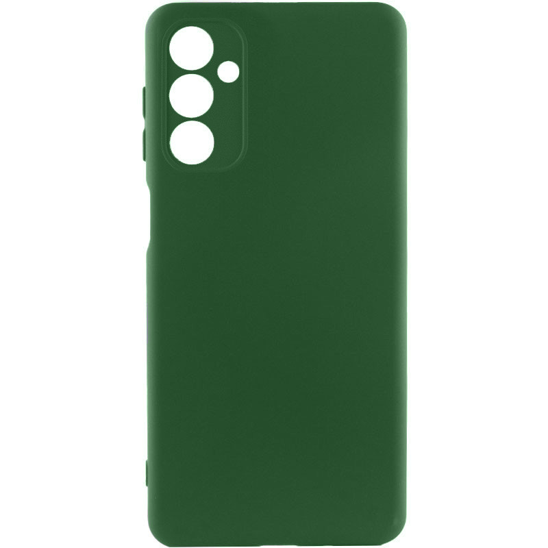 Чехол TPU GETMAN Liquid Silk Full Camera для Samsung Galaxy A27 (Зеленый / Dark green)