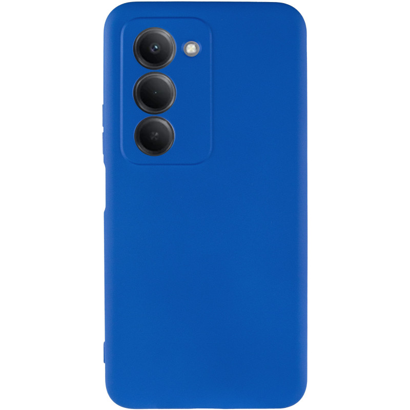 Фото Чохол TPU GETMAN Liquid Silk Full Camera на Xiaomi Redmi 15 (EU) (Синій / Royal blue) на vchehle.ua