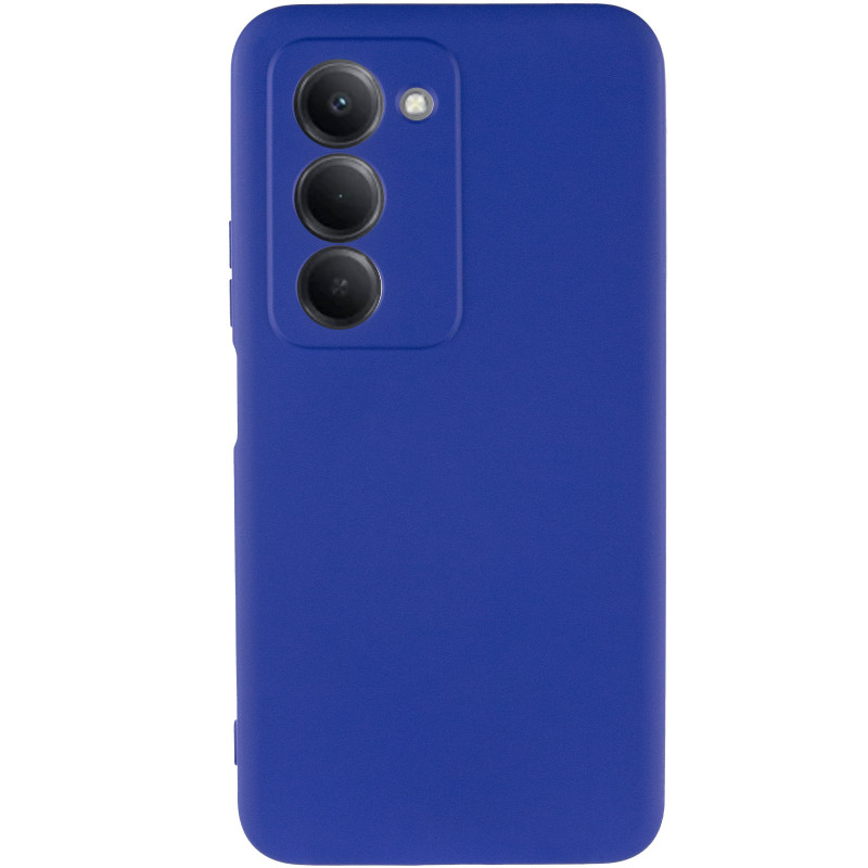 Фото Чохол TPU GETMAN Liquid Silk Full Camera на Xiaomi Redmi 15 (Global) (Синій / Deep navy) на vchehle.ua