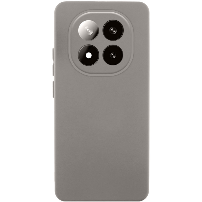 Чохол TPU GETMAN Liquid Silk Full Camera на Xiaomi Redmi Note 14 Pro 4G (Сірий / Lavender)