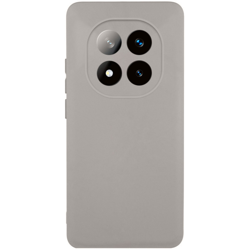 Чехол TPU GETMAN Liquid Silk Full Camera для Xiaomi Redmi Note 15 Pro 4G (Серый / Lavender)