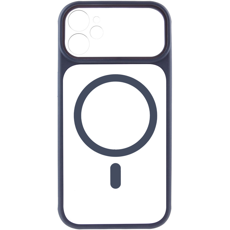 Фото Чехол TPU+PC GETMAN Moon Clear with Magnetic Safe для Apple iPhone 11 (6.1") (Blue) на vchehle.ua