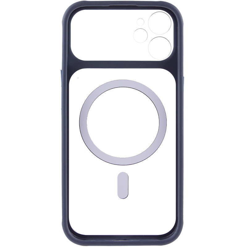 Фото Чехол TPU+PC GETMAN Moon Clear with Magnetic Safe для Apple iPhone 11 (6.1") (Blue) в магазине vchehle.ua