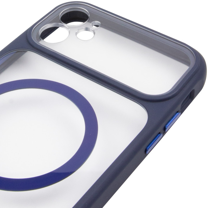 Купить Чехол TPU+PC GETMAN Moon Clear with Magnetic Safe для Apple iPhone 11 (6.1") (Blue) на vchehle.ua