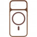 Фото Чехол TPU+PC GETMAN Moon Clear with Magnetic Safe для Apple iPhone 11 (6.1") (Brown) на vchehle.ua