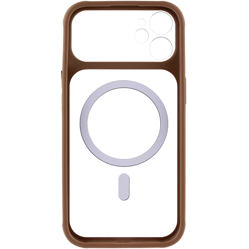 Фото Чехол TPU+PC GETMAN Moon Clear with Magnetic Safe для Apple iPhone 11 (6.1") (Brown) в магазине vchehle.ua