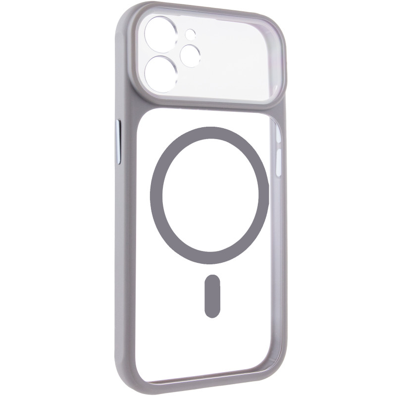 Чехол TPU+PC GETMAN Moon Clear with Magnetic Safe для Apple iPhone 11 (6.1") (Grey)