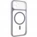 Чехол TPU+PC GETMAN Moon Clear with Magnetic Safe для Apple iPhone 11 (6.1") (Grey)