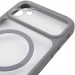 Чехол TPU+PC GETMAN Moon Clear with Magnetic Safe для Apple iPhone 11 (6.1") (Grey) в магазине vchehle.ua