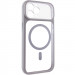 Чехол TPU+PC GETMAN Moon Clear with Magnetic Safe для Apple iPhone 12 Pro (6.1") (Grey)