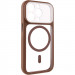 Чохол TPU GETMAN Moon Clear with Magnetic Safe на Apple iPhone 13 Pro Max (6.7") (Brown)