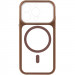 Фото Чохол TPU GETMAN Moon Clear with Magnetic Safe на Apple iPhone 13 Pro Max (6.7") (Brown) на vchehle.ua