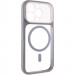Чохол TPU GETMAN Moon Clear with Magnetic Safe на Apple iPhone 13 Pro Max (6.7") (Grey)