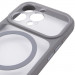 Чохол TPU GETMAN Moon Clear with Magnetic Safe на Apple iPhone 13 Pro Max (6.7") (Grey) в магазині vchehle.ua
