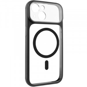 Чехол TPU+PC GETMAN Moon Clear with Magnetic Safe для Apple iPhone 15 (6.1")