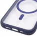 Купить Чехол TPU+PC GETMAN Moon Clear with Magnetic Safe для Apple iPhone 15 (6.1") (Blue) на vchehle.ua