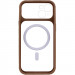 Фото Чехол TPU+PC GETMAN Moon Clear with Magnetic Safe для Apple iPhone 15 (6.1") (Brown) в магазине vchehle.ua