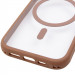 Купить Чехол TPU+PC GETMAN Moon Clear with Magnetic Safe для Apple iPhone 15 (6.1") (Brown) на vchehle.ua