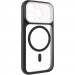 Чехол TPU+PC GETMAN Moon Clear with Magnetic Safe для Apple iPhone 15 Pro Max (6.7") (Black)