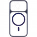 Фото Чехол TPU+PC GETMAN Moon Clear with Magnetic Safe для Apple iPhone 15 Pro Max (6.7") (Blue) на vchehle.ua