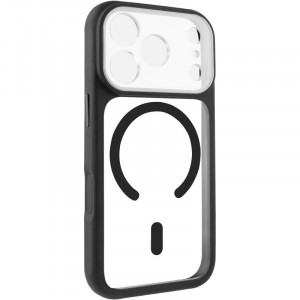 Чехол TPU+PC GETMAN Moon Clear with Magnetic Safe для Apple iPhone 17 Pro (6.3")