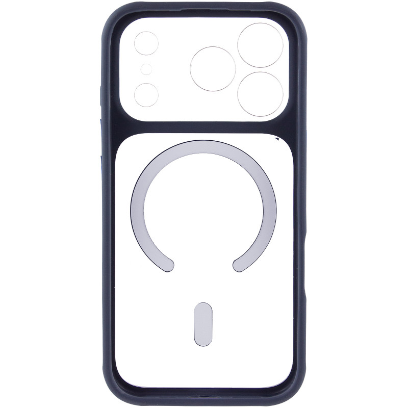 Фото Чехол TPU+PC GETMAN Moon Clear with Magnetic Safe для Apple iPhone 17 Pro (6.3") (Blue) в магазине vchehle.ua
