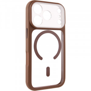 Чехол TPU+PC GETMAN Moon Clear with Magnetic Safe для Apple iPhone 17 Pro (6.3")