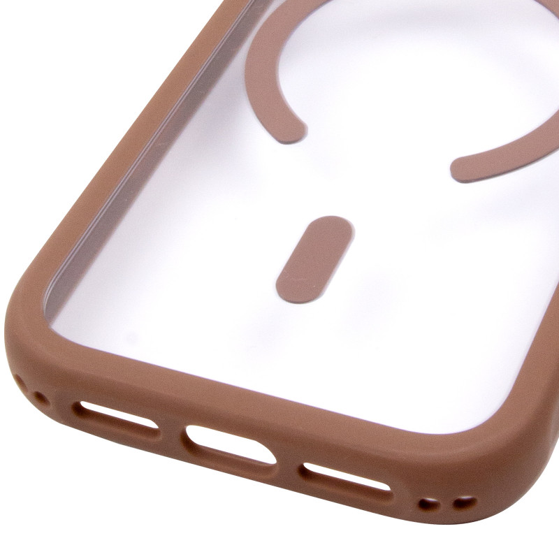 Купить Чехол TPU+PC GETMAN Moon Clear with Magnetic Safe для Apple iPhone 17 Pro (6.3") (Brown) на vchehle.ua
