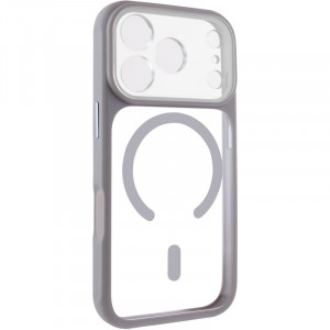 Чехол TPU+PC GETMAN Moon Clear with Magnetic Safe для Apple iPhone 17 Pro (6.3")