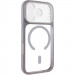 Чехол TPU+PC GETMAN Moon Clear with Magnetic Safe для Apple iPhone 17 Pro (6.3") (Grey)