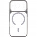 Фото Чехол TPU+PC GETMAN Moon Clear with Magnetic Safe для Apple iPhone 17 Pro (6.3") (Grey) на vchehle.ua