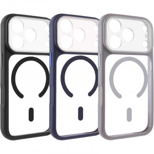Чехол TPU+PC GETMAN Moon Clear with Magnetic Safe для Apple iPhone 17 Pro Max (6.9")