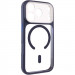 Чехол TPU+PC GETMAN Moon Clear with Magnetic Safe для Apple iPhone 17 Pro Max (6.9") (Blue)