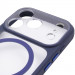 Чехол TPU+PC GETMAN Moon Clear with Magnetic Safe для Apple iPhone 17 Pro Max (6.9") (Blue) в магазине vchehle.ua