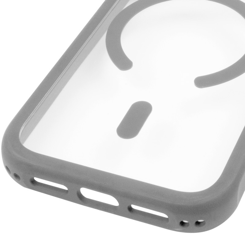 Купить Чехол TPU+PC GETMAN Moon Clear with Magnetic Safe для Apple iPhone 17 Pro Max (6.9") (Grey) на vchehle.ua
