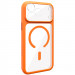 Чехол TPU+PC GETMAN Moon Clear with Magnetic Safe для Apple iPhone 17 Pro Max (6.9") (Orange)